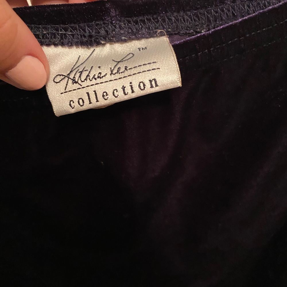 Vintage Purple Velvet Skirt